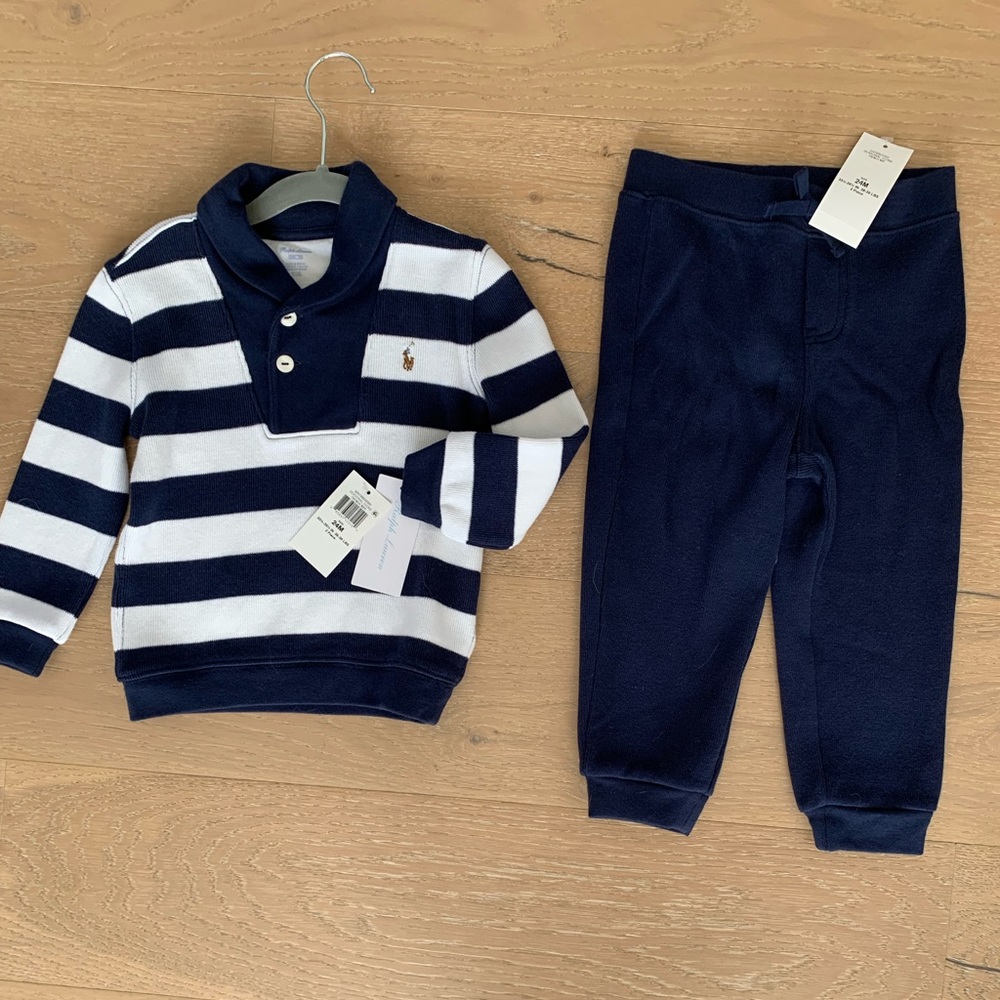 Ralph Lauren fleece top and jogger set - 24 mo NWT